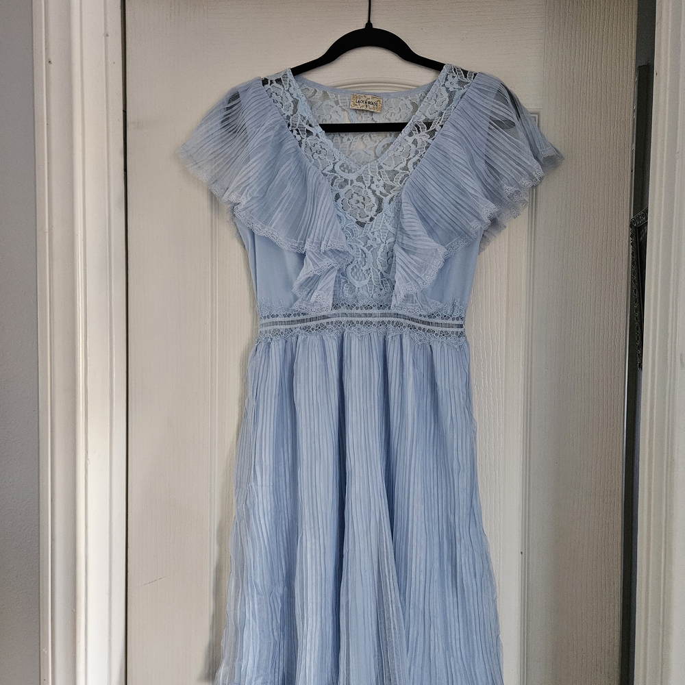 Light Blue Lace Dress